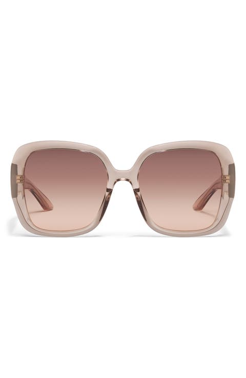 Full Glam 56mm Gradient Square Sunglasses