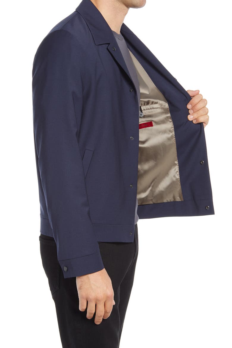Jarid Stretch Wool Blend Jacket, Alternate, color, DARK BLUE