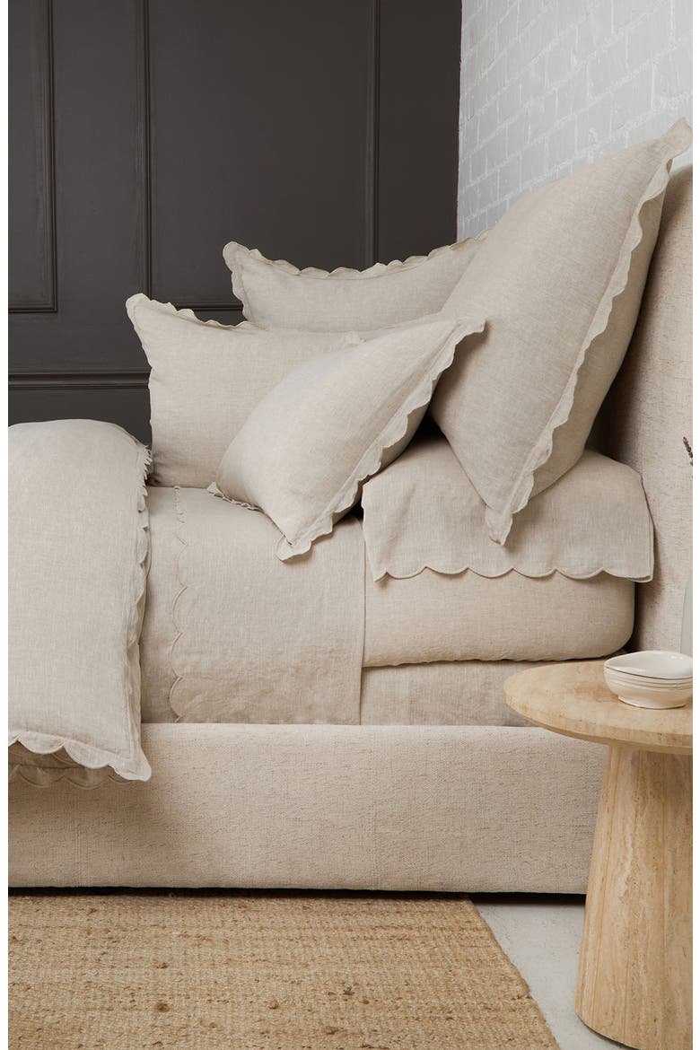 Kelly Linen Duvet Cover, Alternate, color, FLAX/FLAX
