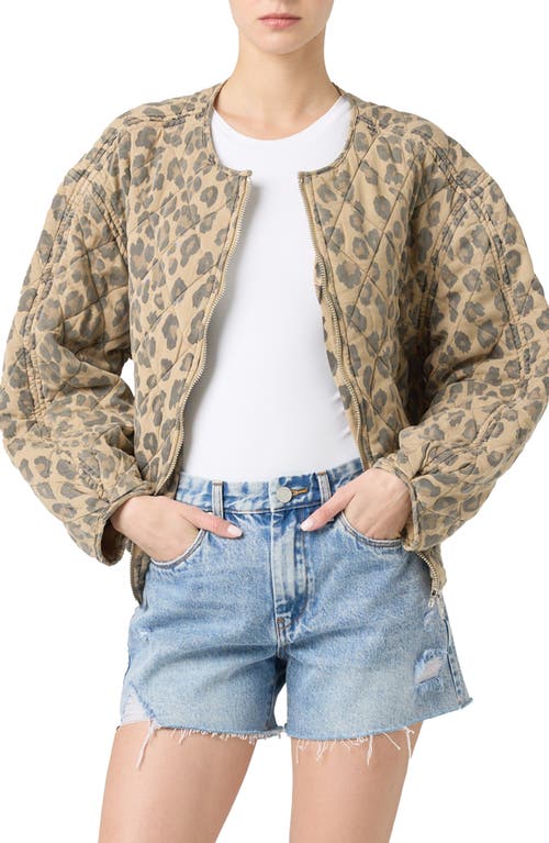 BLANKNYC BLANKNYC LEOPARD PRINT QUILTED JACKET