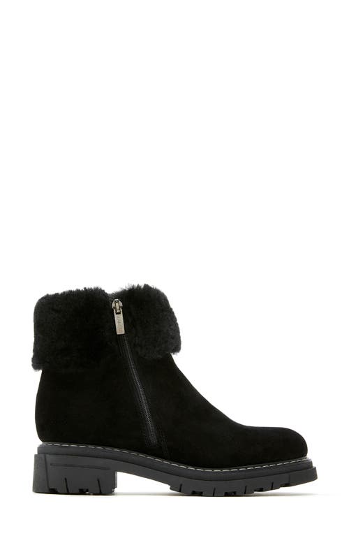 La Canadienne Dixie Genuine Shearling Trim Boot In Black