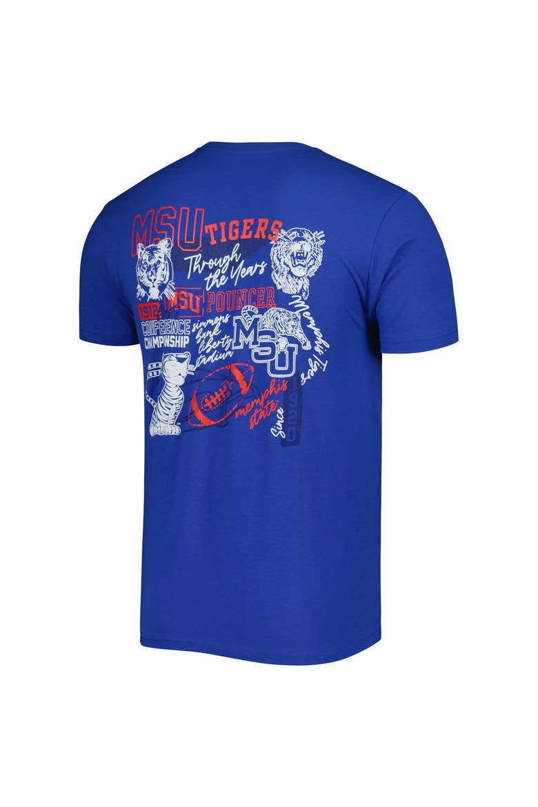 Men's Royal Memphis Tigers Through the Years T-Shirt, Alternate, color, Royal