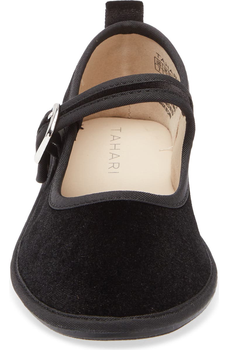 Tahari Velvet Mary Jane Flat, Alternate, color,