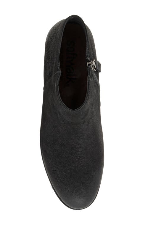Softwalk Rocklin Bootie In Black Nubuck