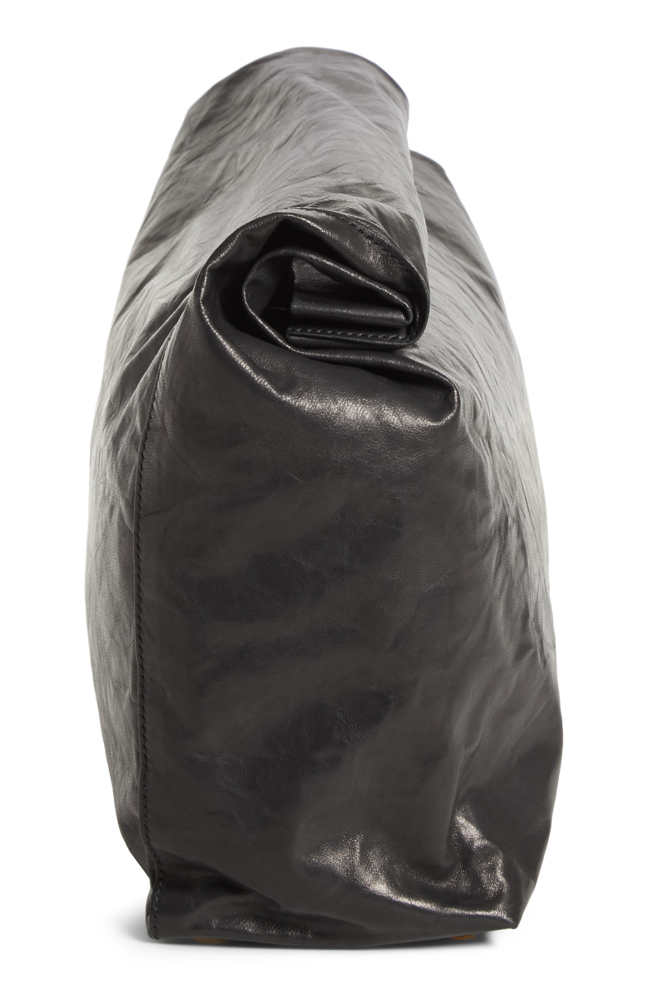 Simon Miller Lunchbag Leather Roll Top Clutch, Alternate, color, 