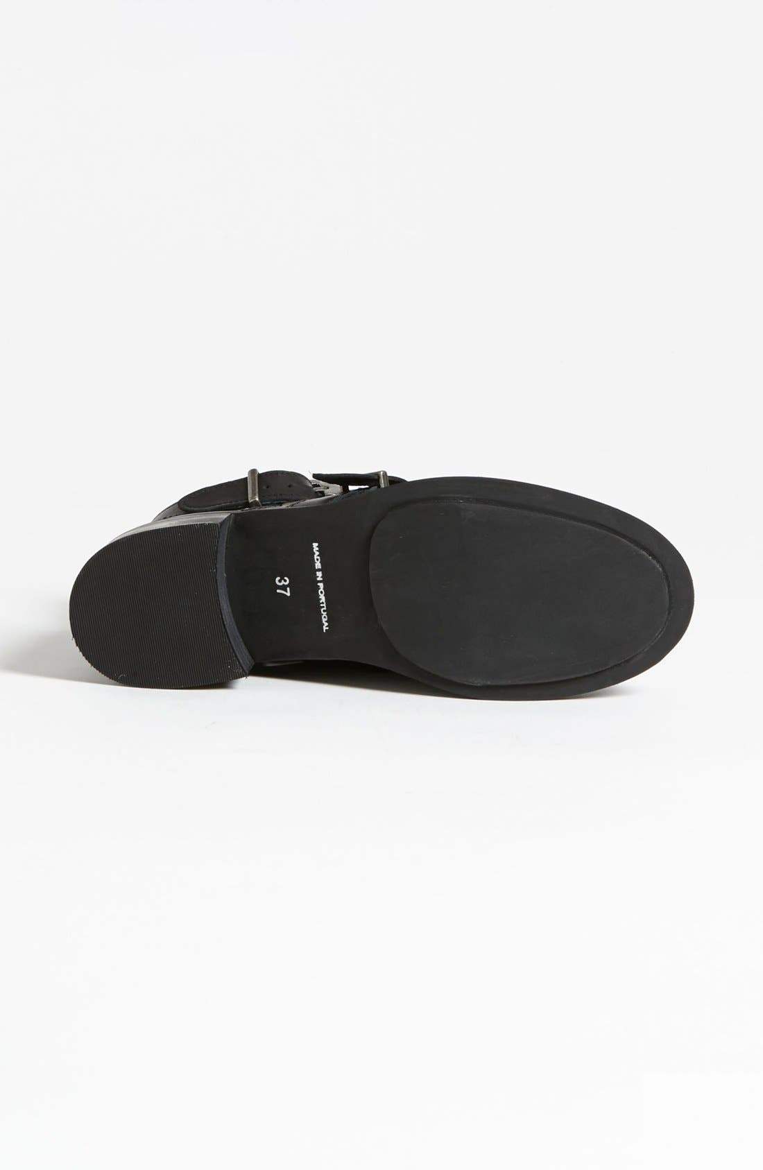 'Arabel' Cutout Boot, Alternate, color, BLACK