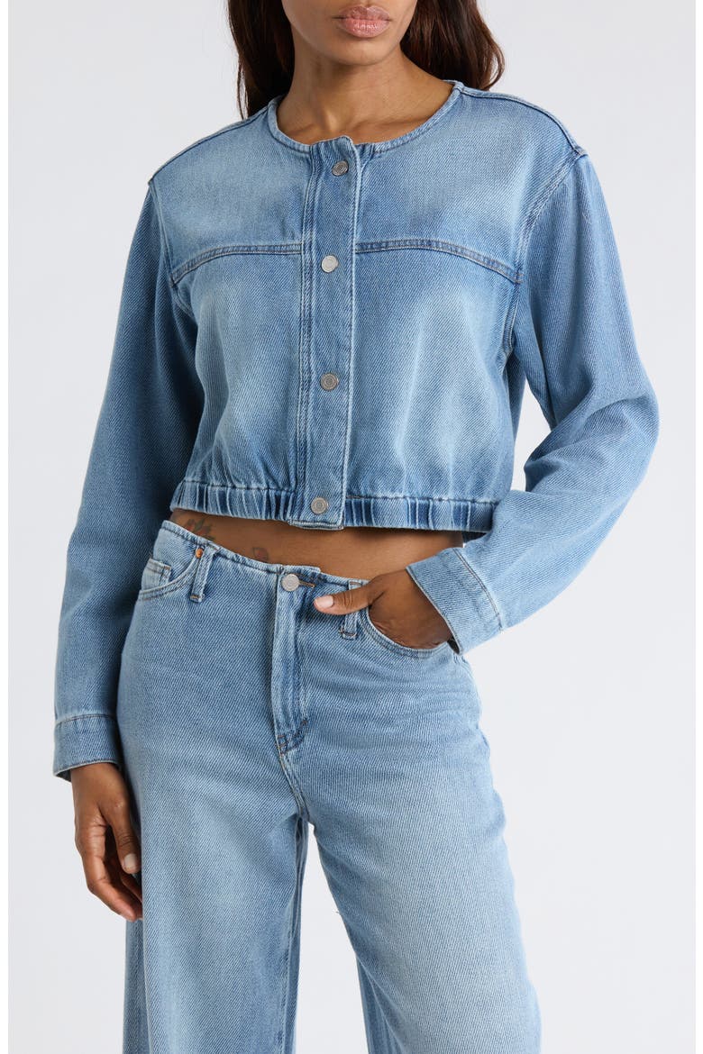 Cropped Denim Jacket, Main, color, ADRIFT