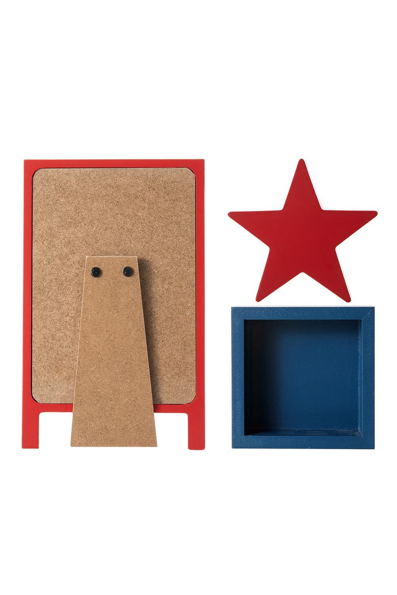 Partiotic Table Glitzhome Set of 3 Patriotic Americana Wooden Block Table Sign | Nordstrom