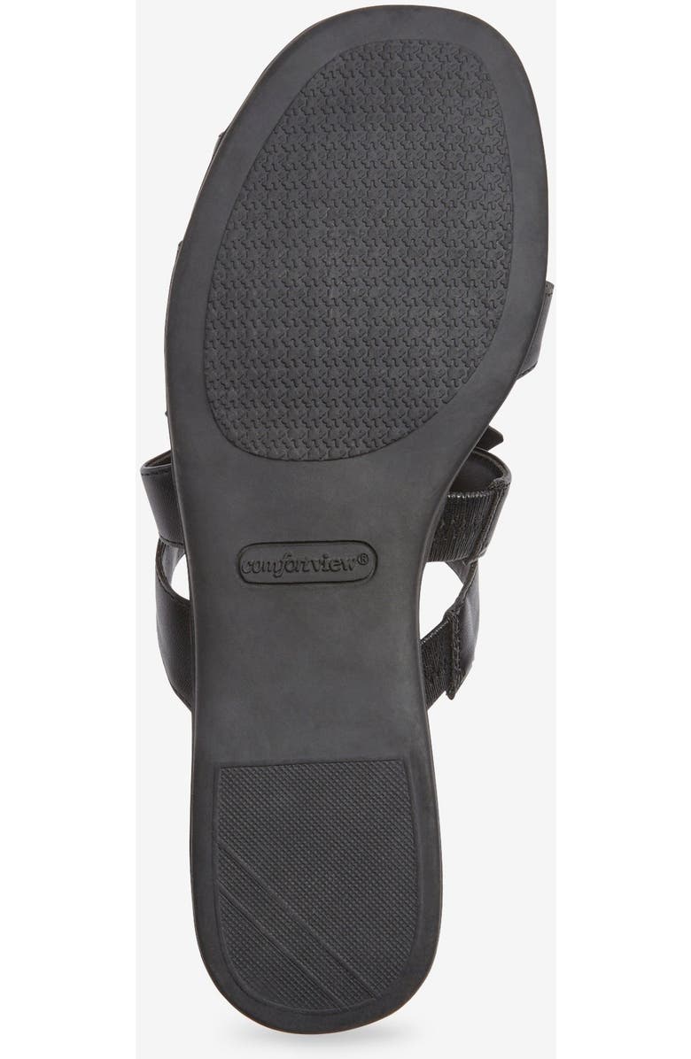Comfortview The Paula Slip On Sandal, Alternate, color, Black