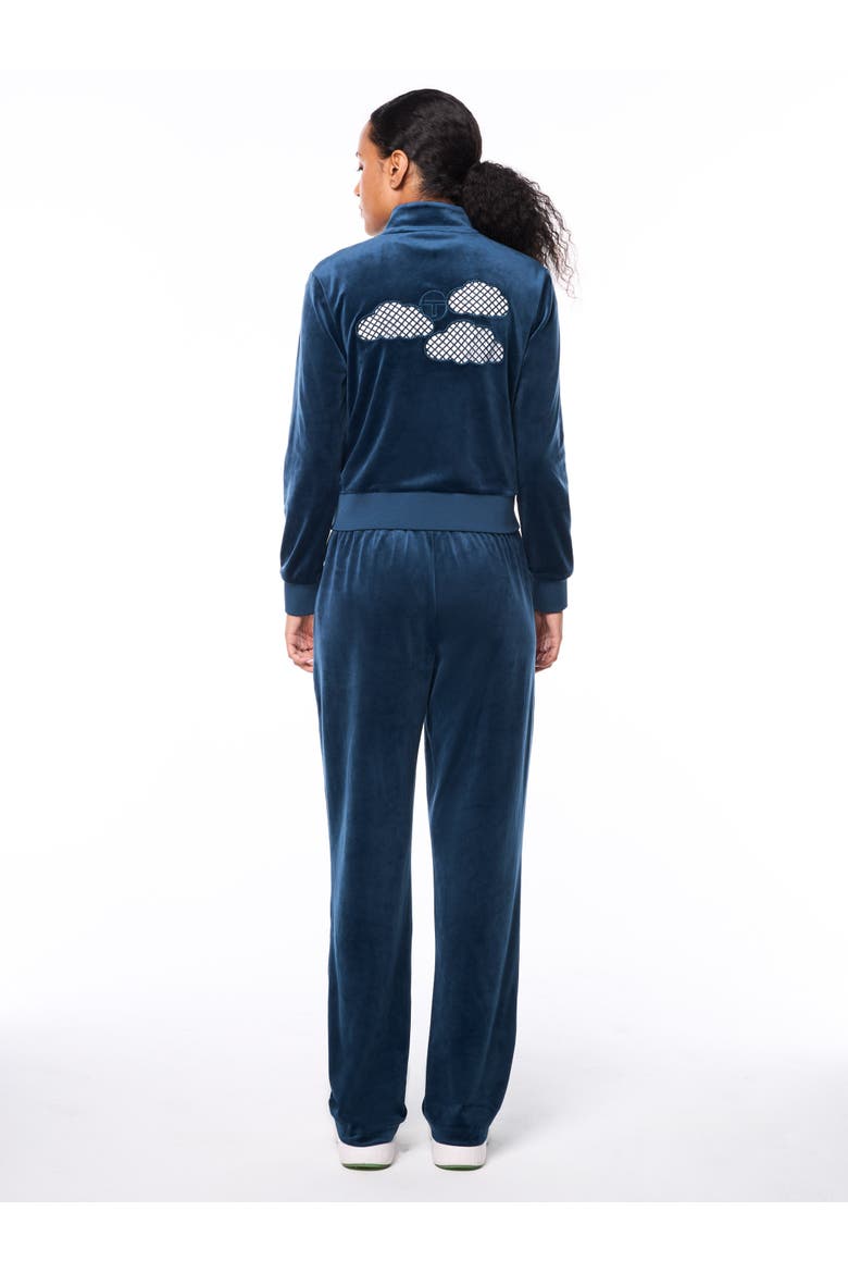 Nuvola Velour Track Jacket, Alternate, color, KEY LARGO