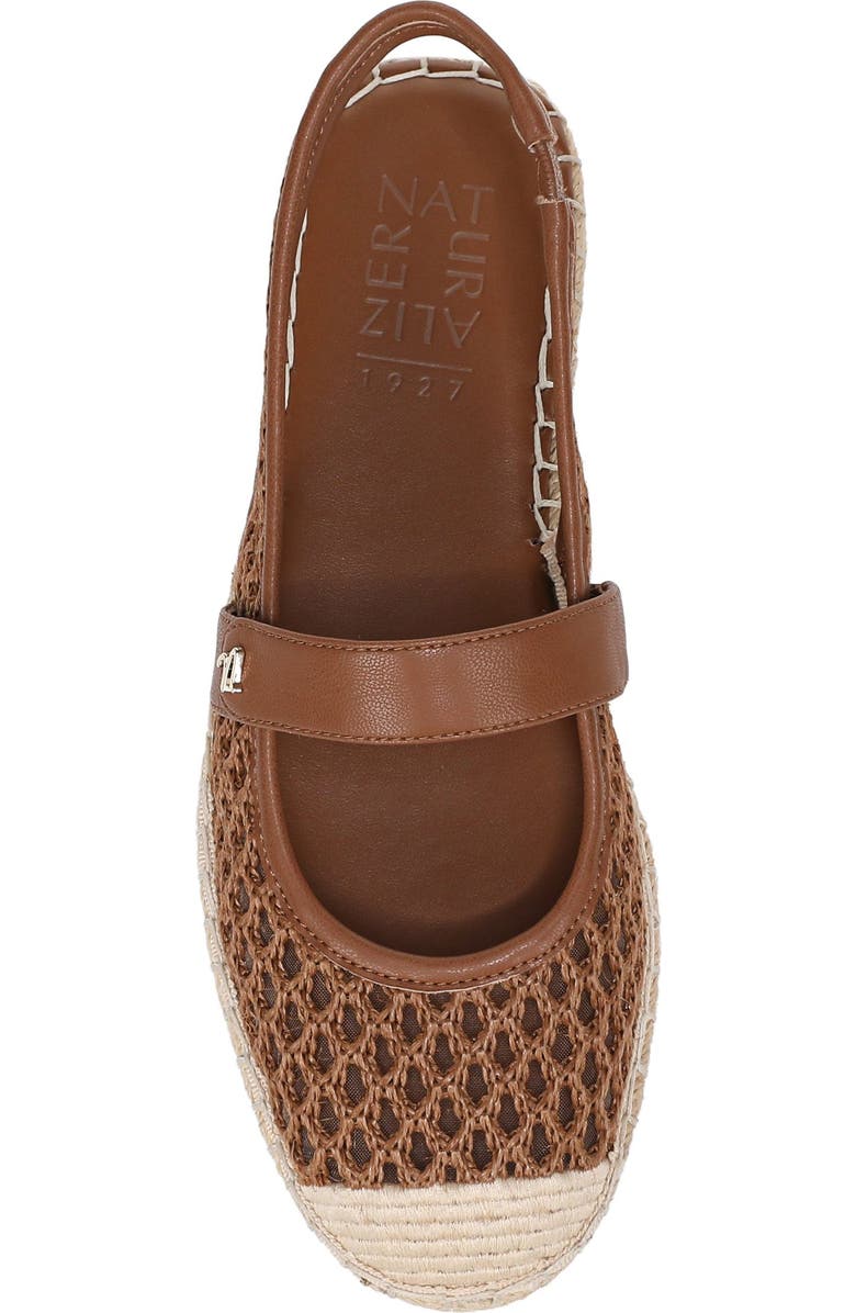 Naturalizer Jolie Slingback Espadrille Flat, Alternate, color, Walnut Wake