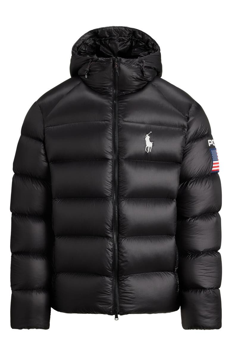 Polo Ralph Lauren The Hawthorne Flag 750 Fill Power Down Jacket, Alternate, color, Polo Black