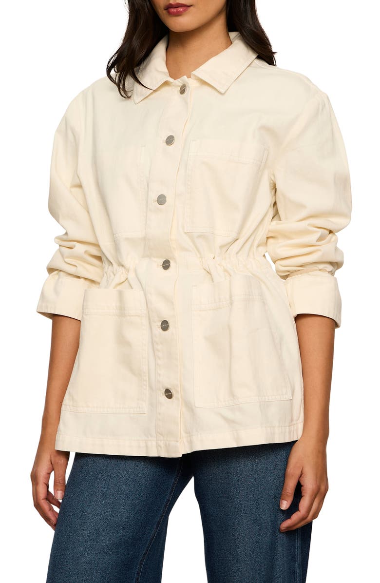 Sanctuary Greenhouse Cotton Jacket, Alternate, color, Collagen White