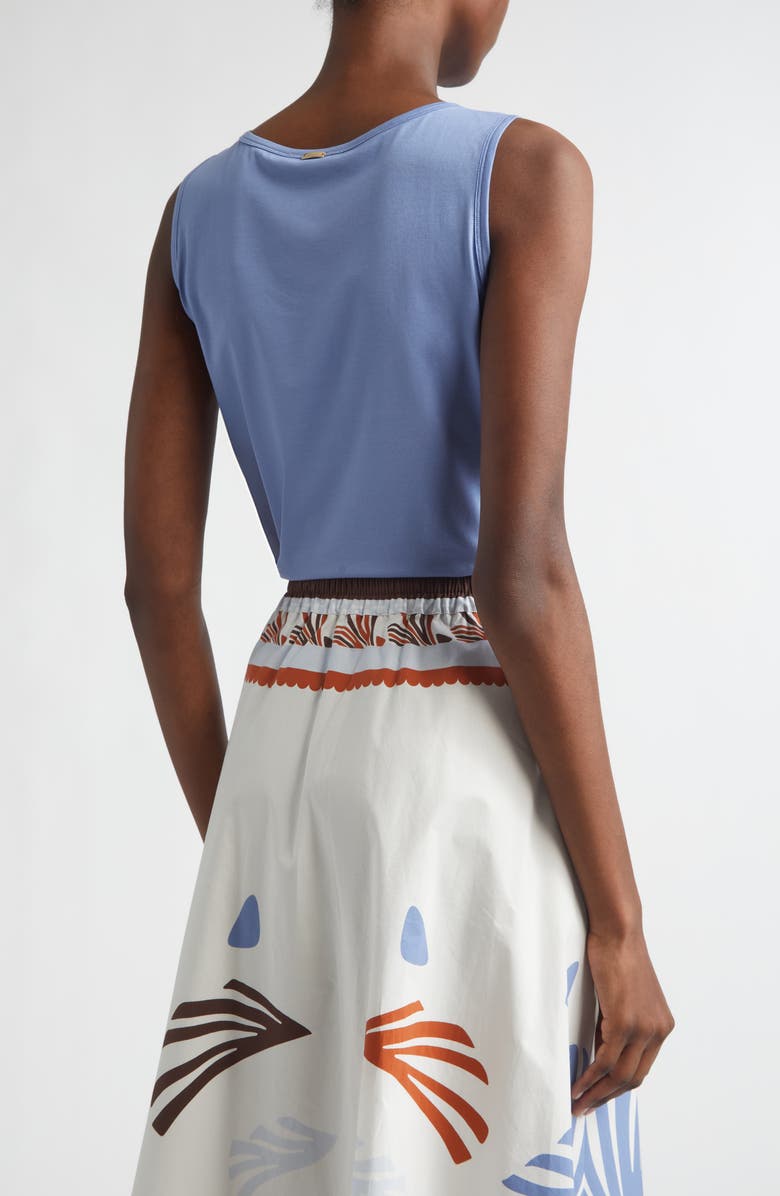 Herno Cotton Jersey Shell, Alternate, color, Sky Blue