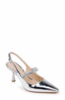 Jewel Badgley Mischka Tierney Slingback Pointed Toe Pump