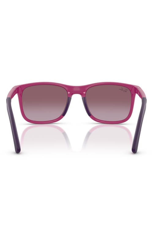 Shop Ray Ban Ray-ban Kids' 47mm Square Sunglasses In Violet