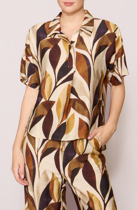 Easy Woven Pullover Shirt