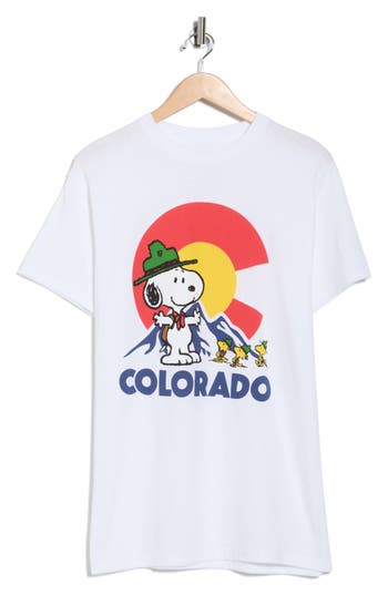 The Forecast Agency Peanuts Snoopy Colorado Camper Graphic T-shirt In White