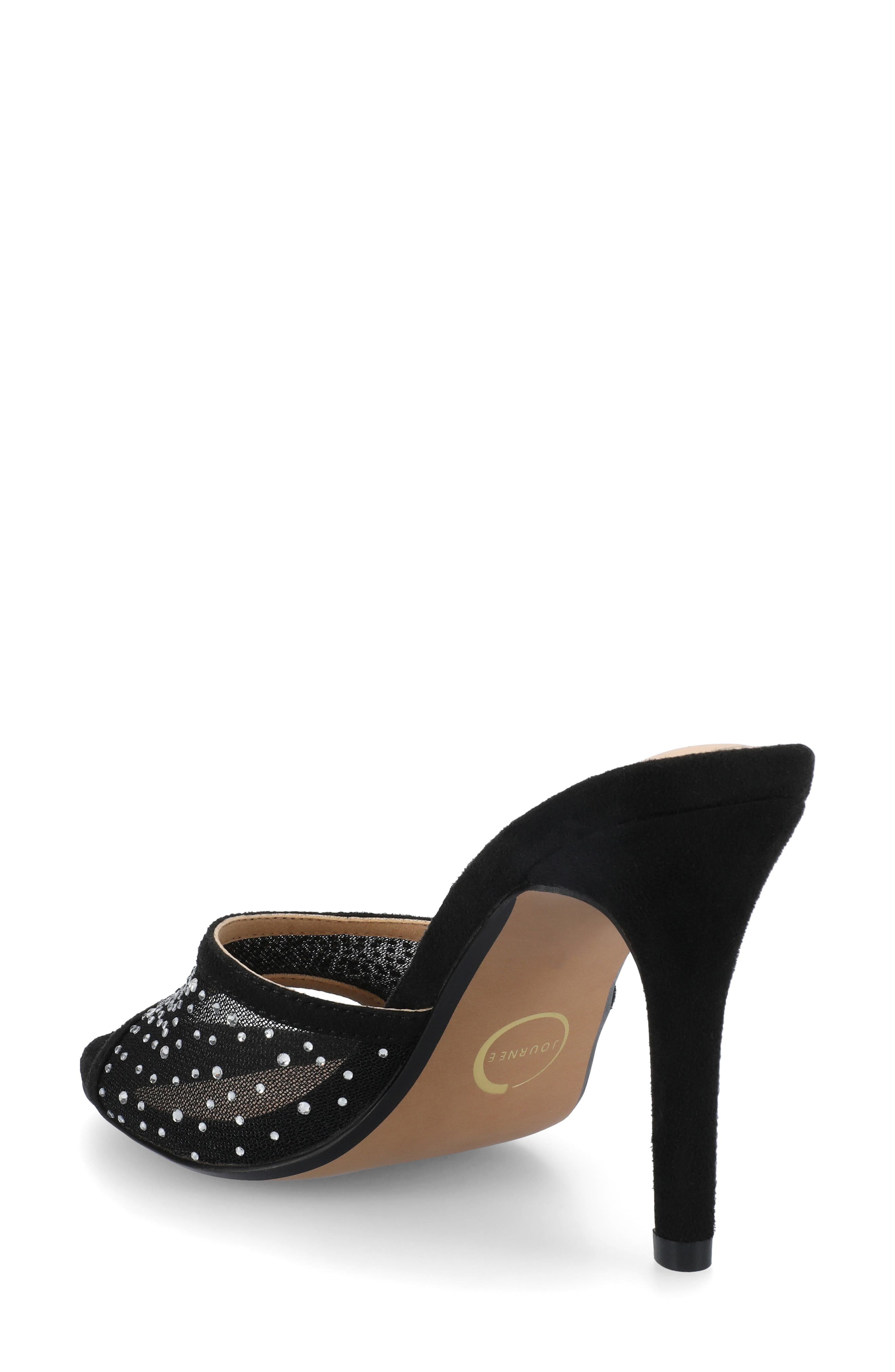 Journee Collection Hensley Evening Sandal, Alternate, color, Black