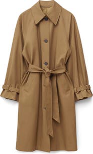 & Other Stories Cotton Trench Coat