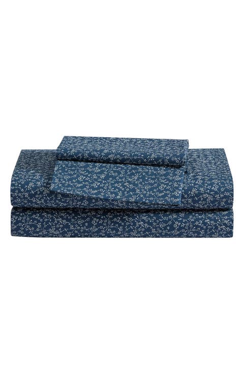 Sea Planes 200 Thread Count 100% Cotton Percale Sheet Set