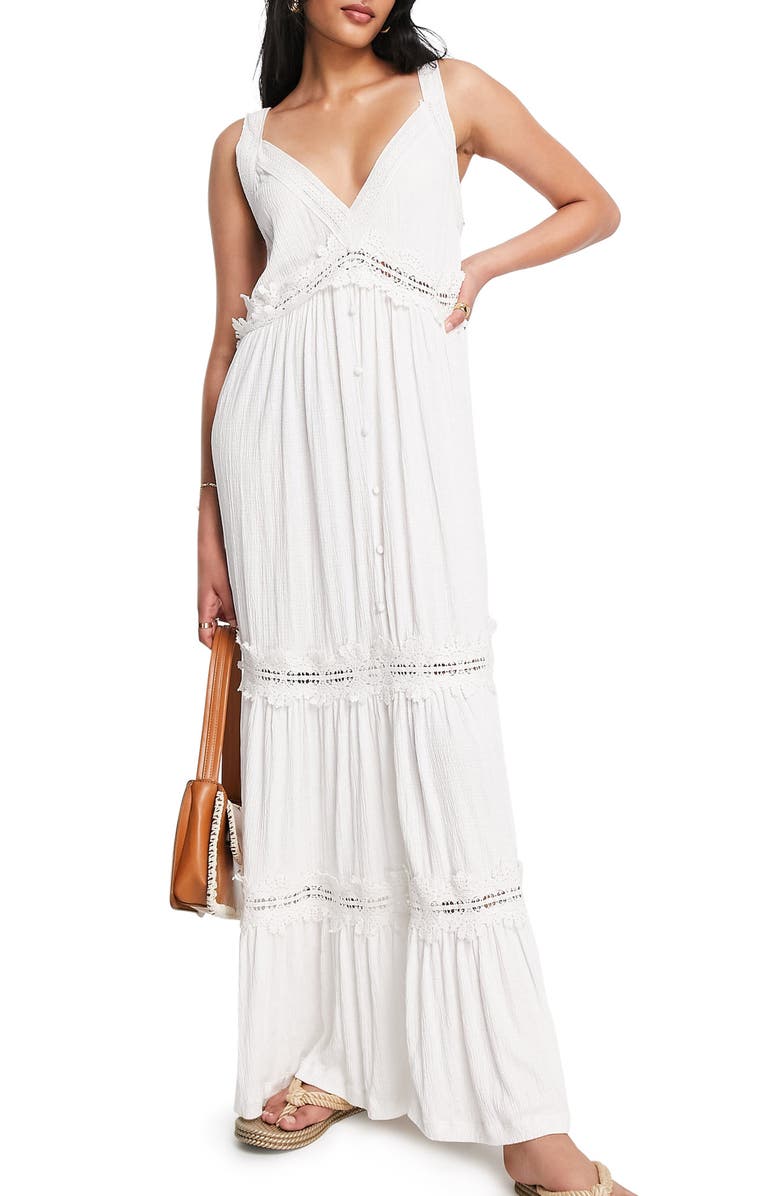 ASOS DESIGN Tiered Maxi Dress, Main, color,