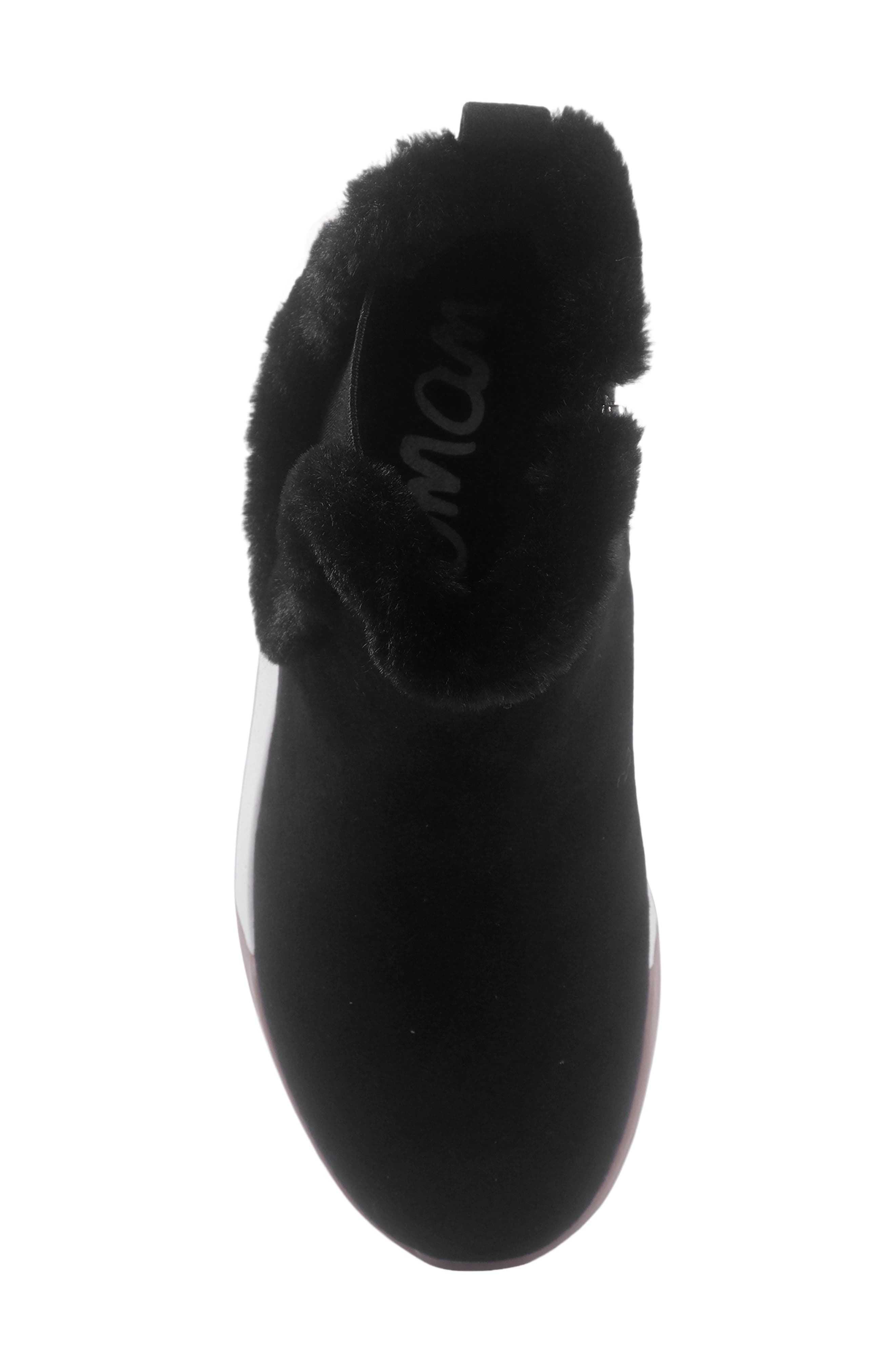 Kids' Lenny Gabby Faux Fur Bootie, Alternate, color, BLACK