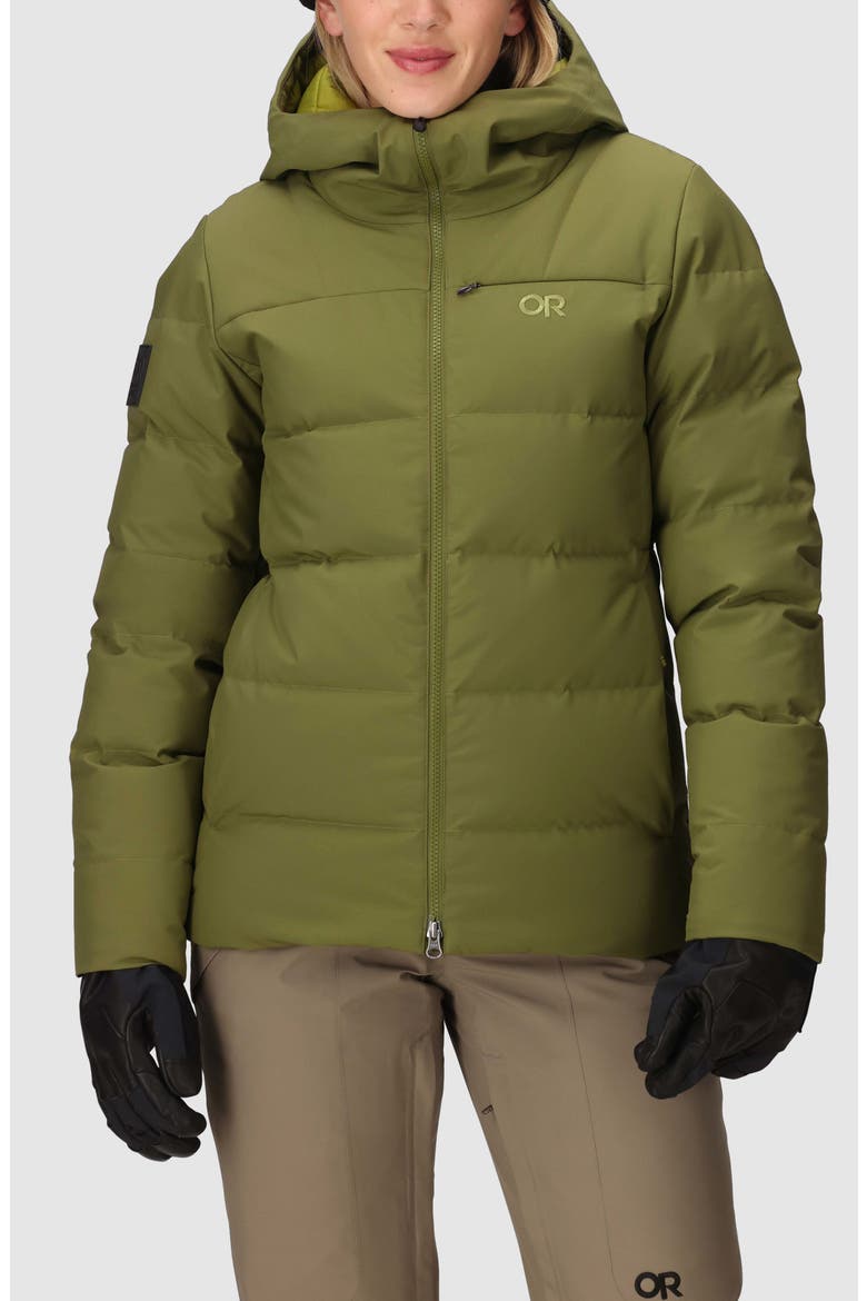 Snowcrew Down Jacket, Main, color, WILLOW