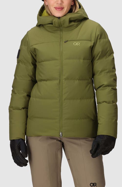 Outdoor Research Snowcrew Down Jacket In Green