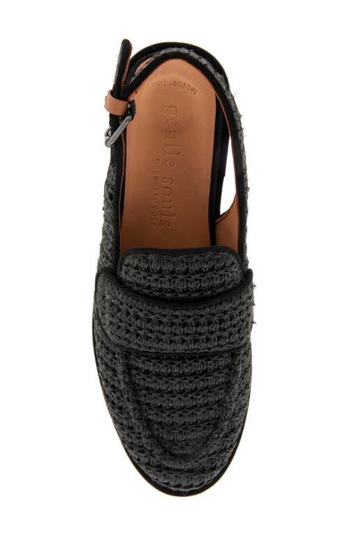 GENTLE SOULS BY KENNETH COLE GENTLE SOULS CALEB SLINGBACK RAFFIA LOAFER FLAT