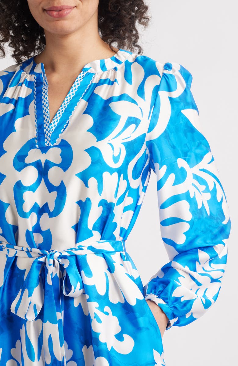 Julia Jordan Long Sleeve Tie Belt Dress, Alternate, color, 