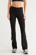 DKNY Side Stripe High Waist Flare Leggings
