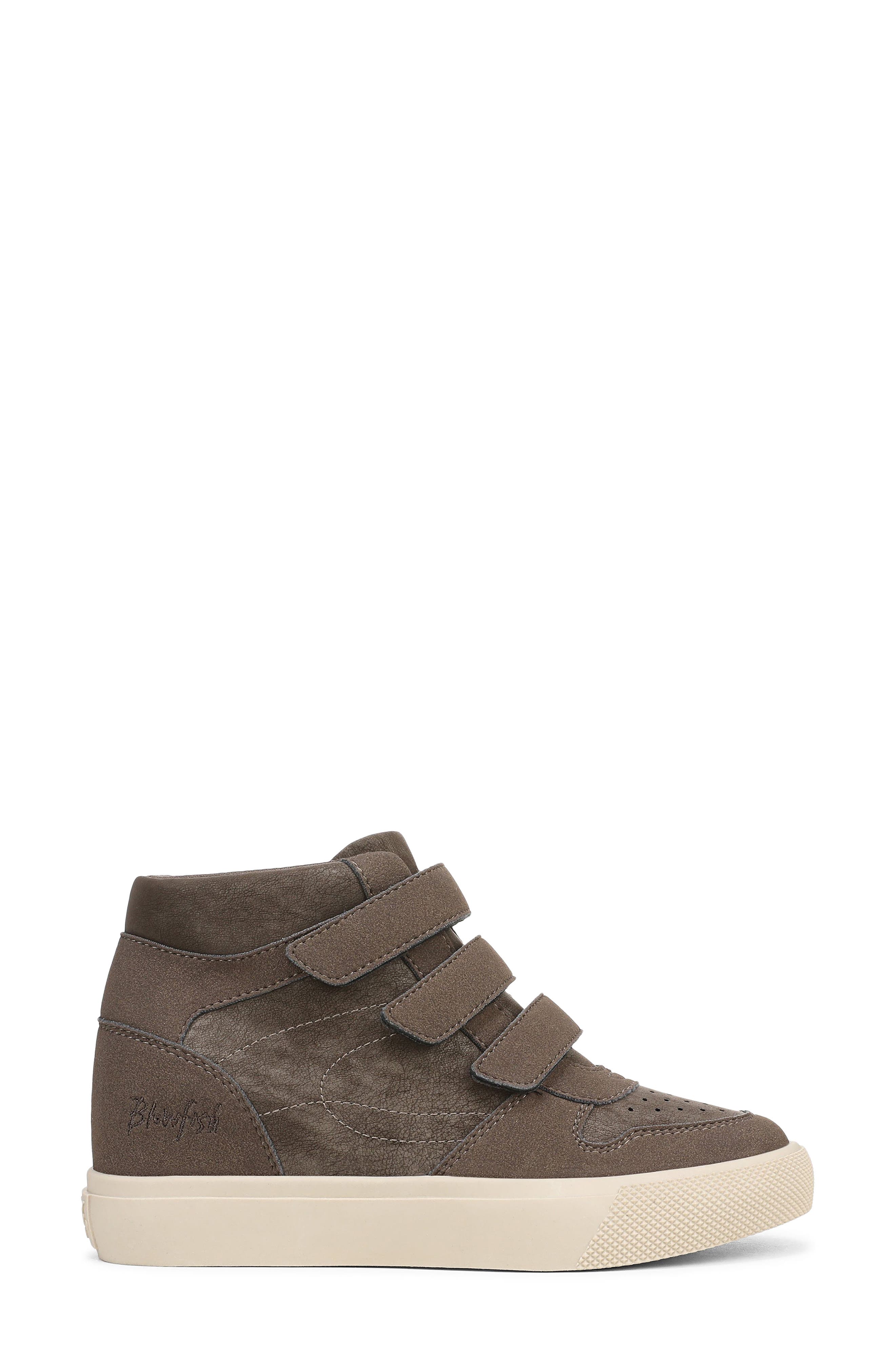 Zest Wedge Sneaker, Alternate, color, WOODSMOKE FAUX SUEDE