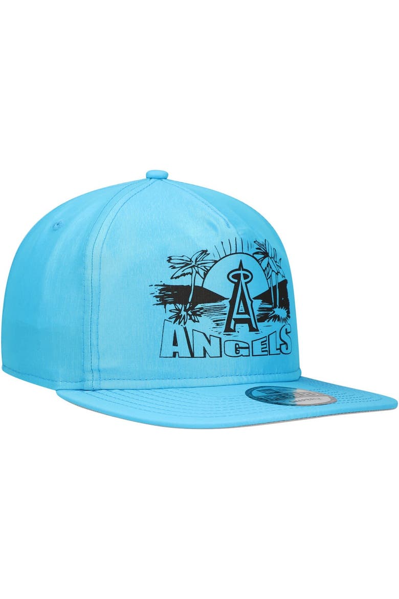 Men's New Era Blue Los Angeles Angels Neon Golfer Snapback Hat, Alternate, color, Blue
