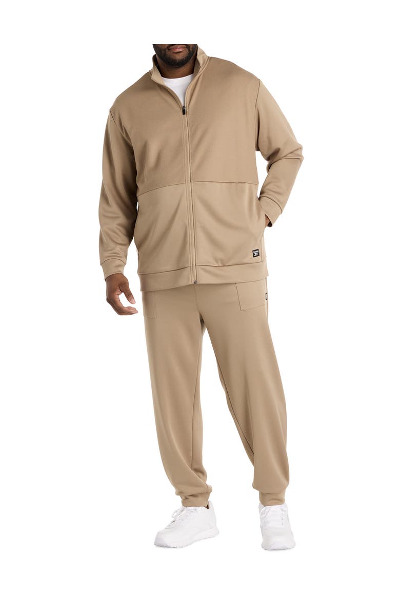 Reebok Big & Tall Birdseye Performance Double-Knit Hoodie, Alternate, color, Grainy Grey