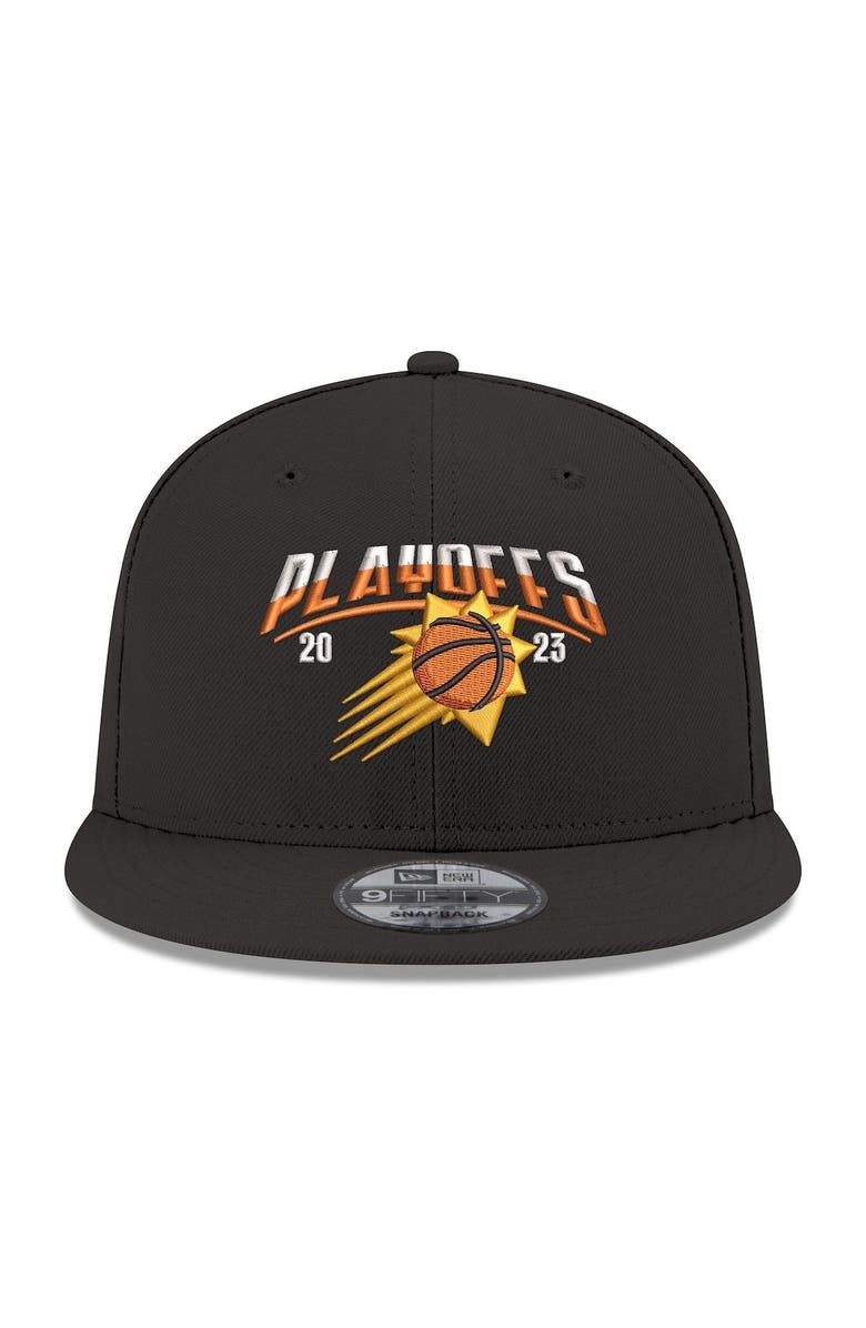 New Era Men's New Era  Black Phoenix Suns 2023 NBA Playoffs Arch 9FIFTY Snapback Hat, Alternate, color, 