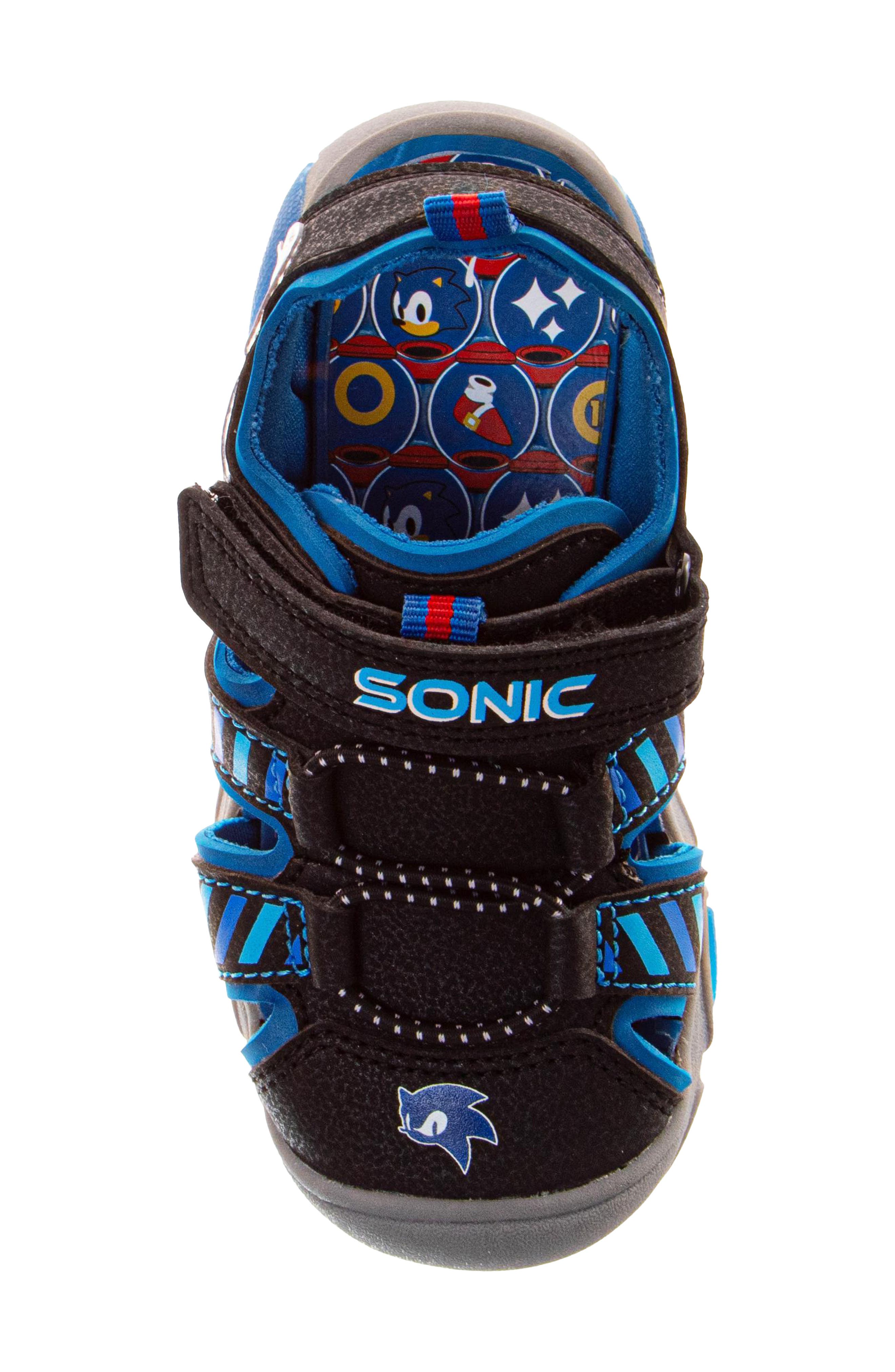 Kids' Sonic The Hedgehog Sneaker, Alternate, color, BLUE/BLACK