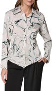 Donna Karan New York Print Asymmetric Shirt