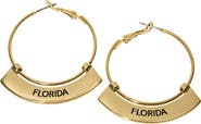 Shelby & Grace Florida Gators Weller Gold Hoop Earrings