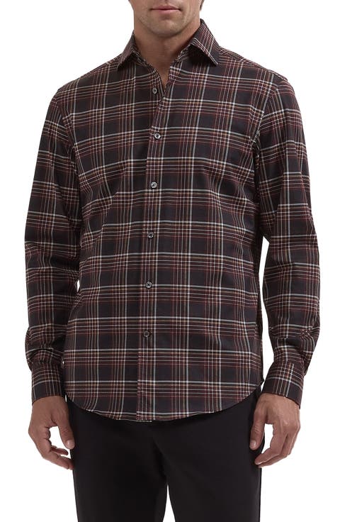 Devon OoohCotton Plaid Button Up Performance Shirt