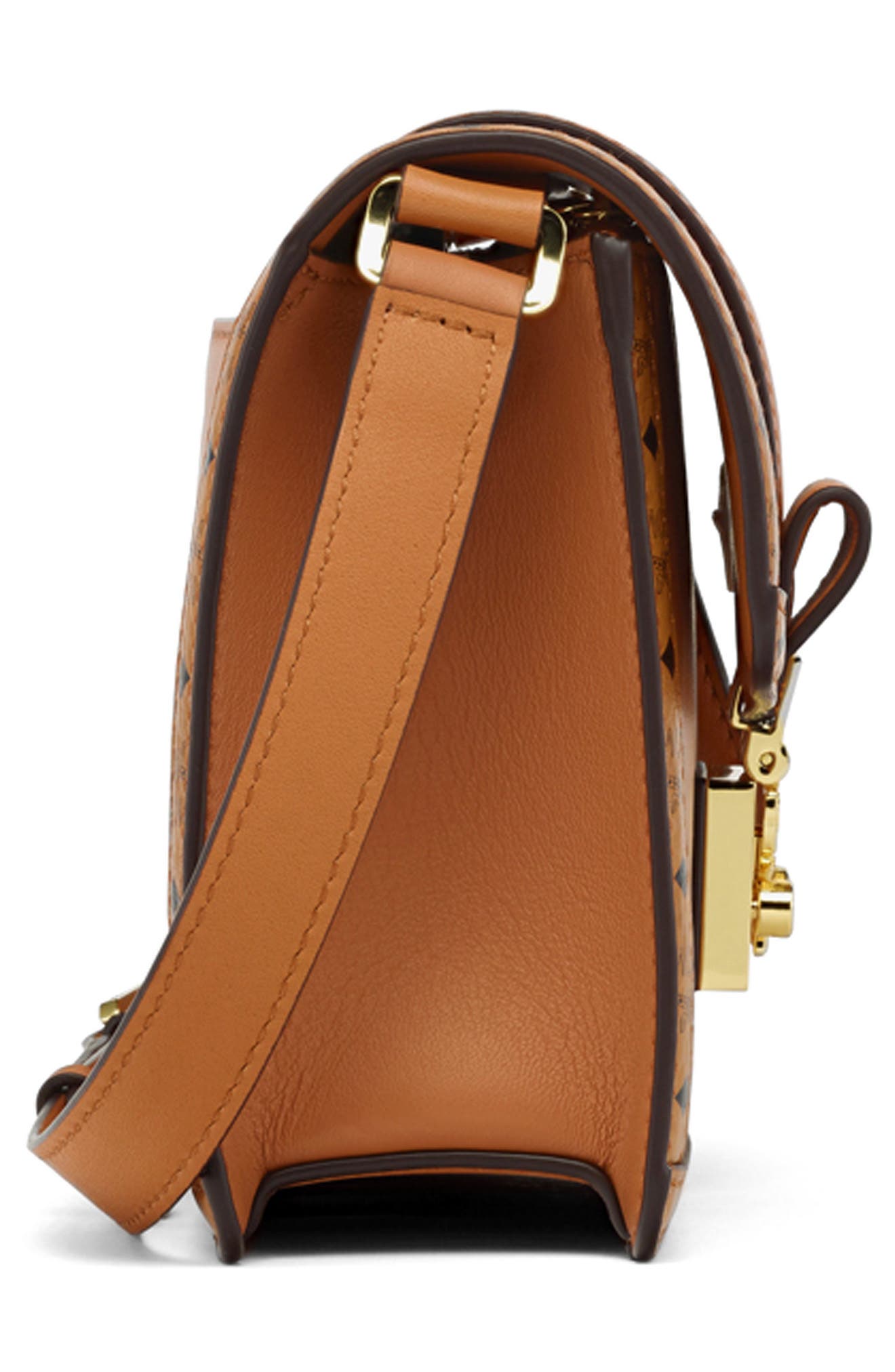 MCM Small Tracy Leather Shoulder Bag, Alternate, color, 