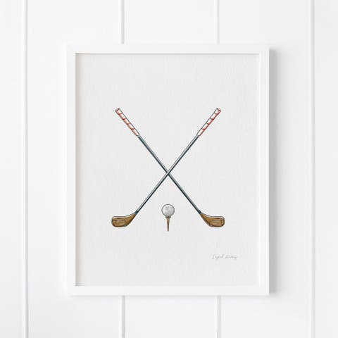 Golf Framed Museum Quality 8" x 10" Art Print