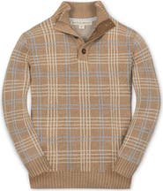 Hope & Henry Kids' Organic Mock Neck Intarsia Sweater