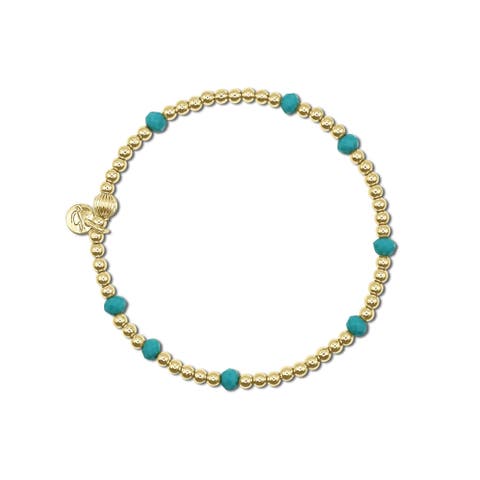 Halston Gold Filled Beaded Bracelet