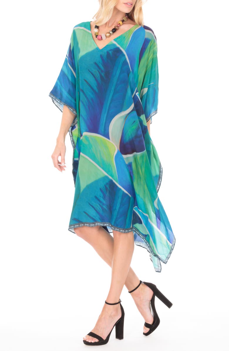 APNY Print Midi Caftan, Alternate, color, Multi