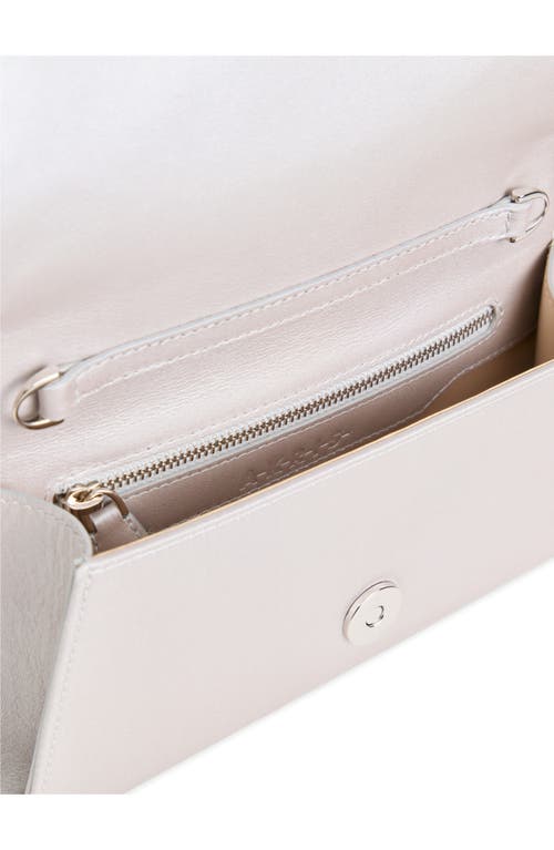 Akris Anouk Crystal Embellished Silk & Leather Clutch