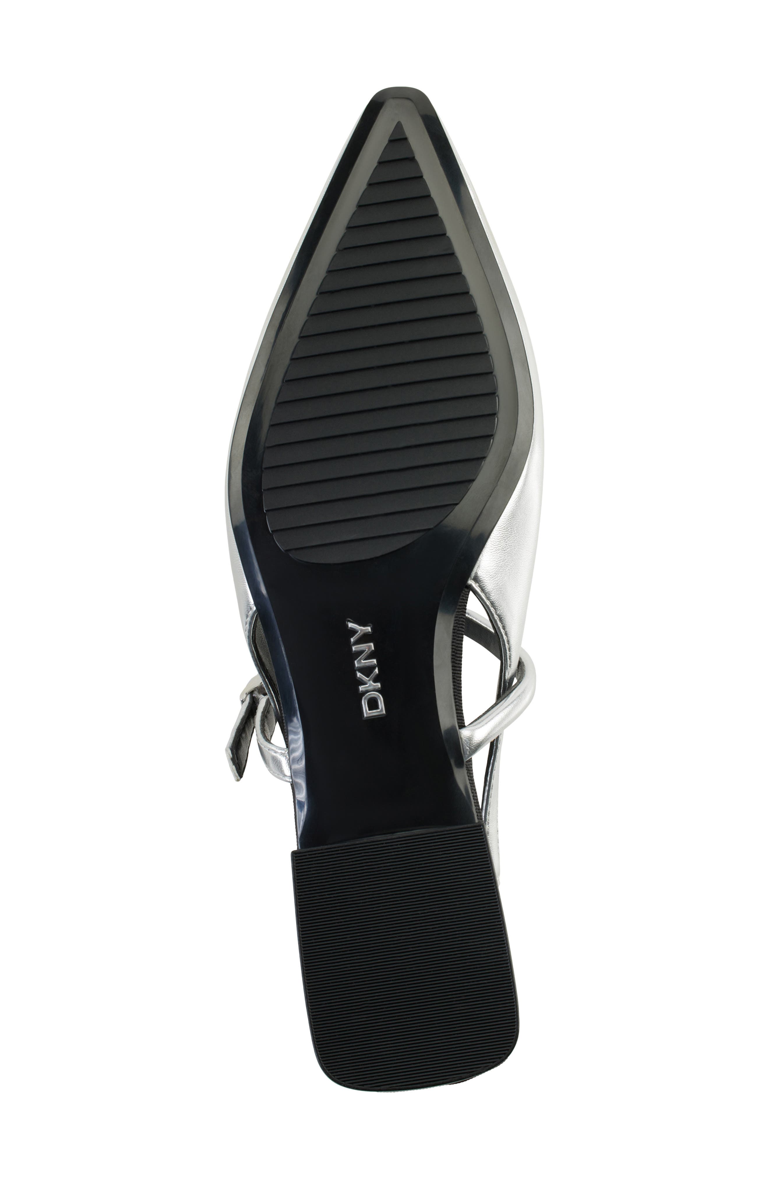 Cairo Slingback Pointed Toe Flat, Alternate, color, SILVER