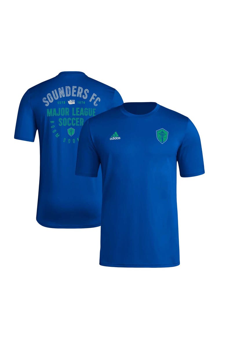 Men's adidas Blue Seattle Sounders FC Local Stoic T-Shirt, Main, color, Blue