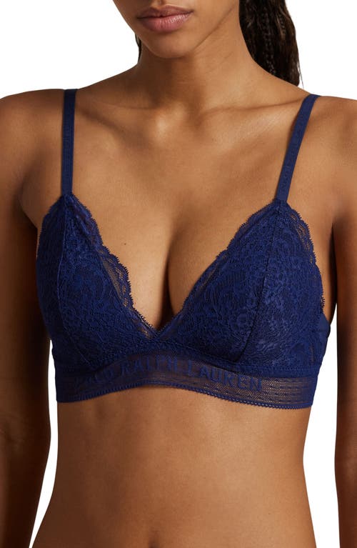 Polo Ralph Lauren Lace & Stretch Cotton Rib Triangle Bralette