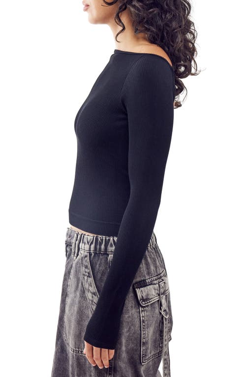 Bdg Urban Outfitters Alicia Open Back Rib Top In Blue